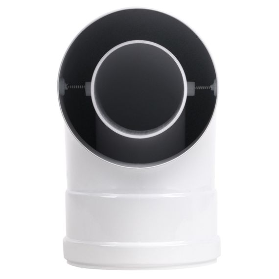 Отвод коаксиальный Royal Thermo 60/100, 90 гр. M/F для конденсационных котлов — (3)