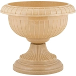 Вазон на ножке большой D 395 мм, песчаный кварц