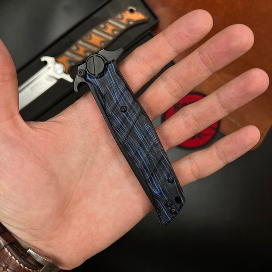 Нож складной НОКС Финка-М - рукоять G10, клинок нитрид титана, сталь D2