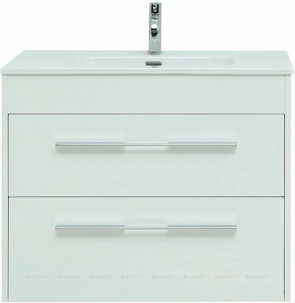 Тумба с раковиной Aquanet Августа 277508 80 белый