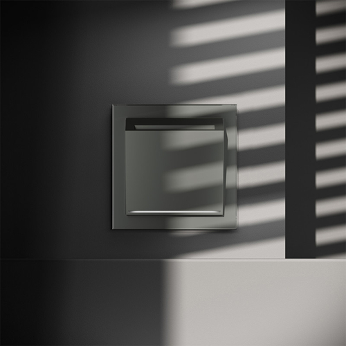 Выключатель встраиваемый VOLTUM S70 карточный 16А, (титан)