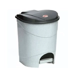 Контейнер для мусора с педалью 7л Мраморный 0,29,213х0,23м (комплект 9 шт)