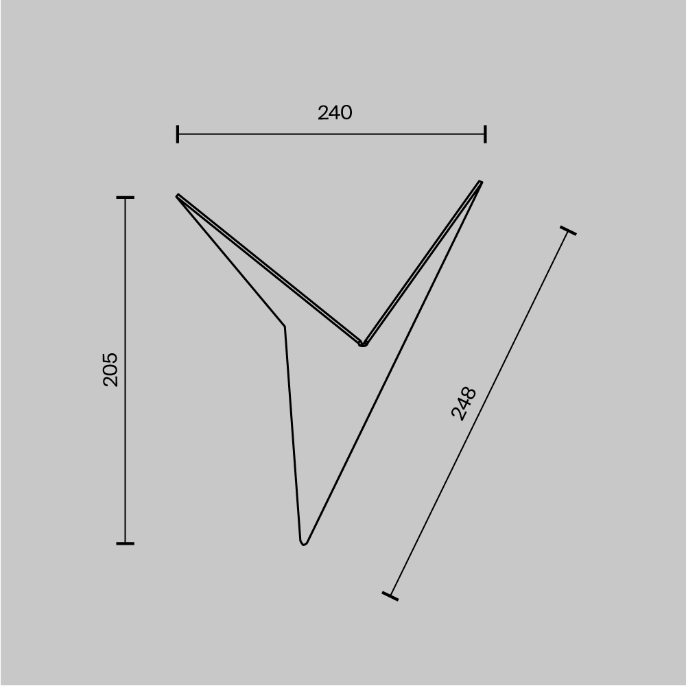 Настенный светильник (бра) Maytoni C808WL-L3B