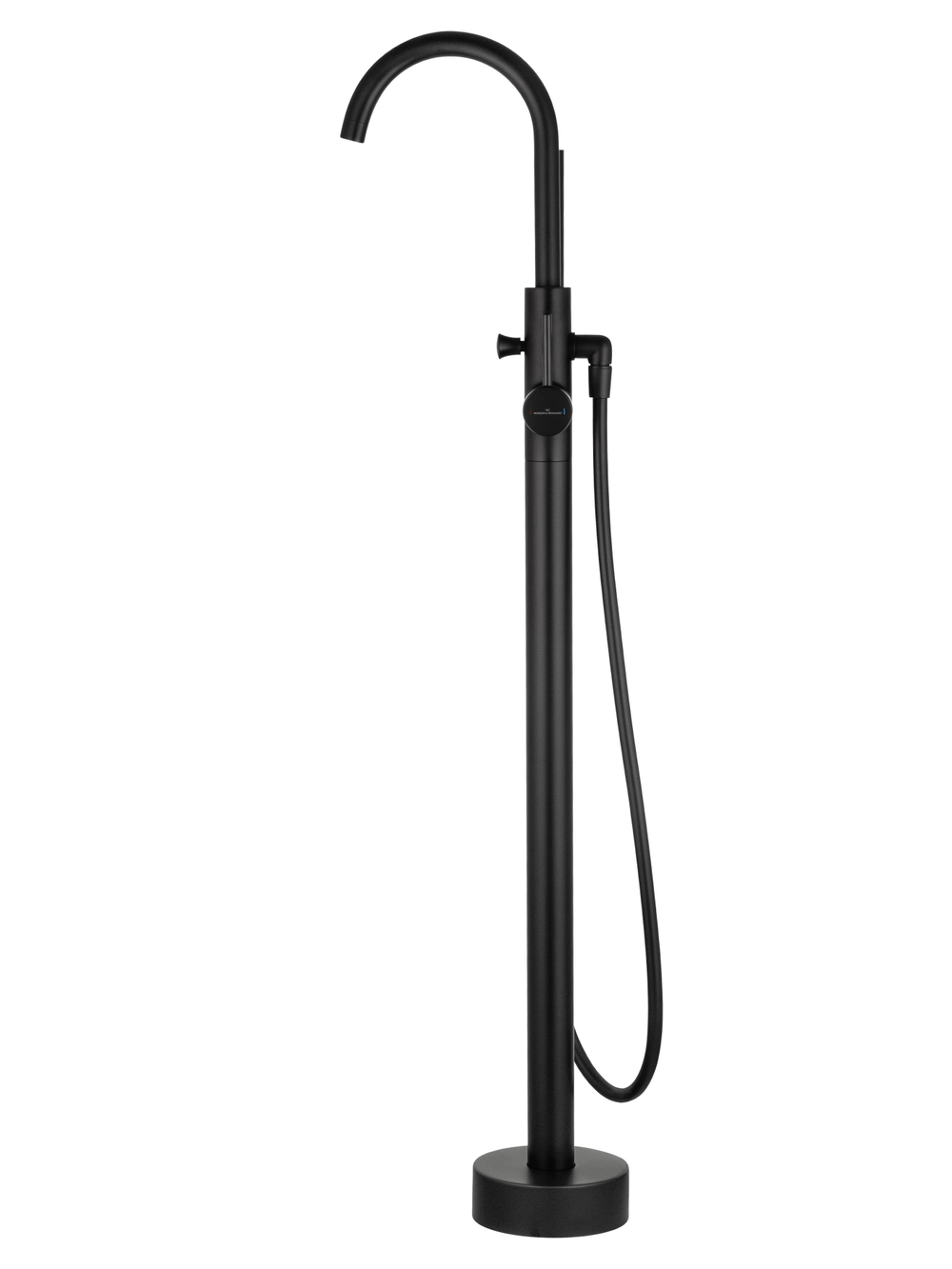 Смеситель для ванны напольного монтажа WONZON & WOGHAND STICK, Черный матовый (WW-88649017-MB)