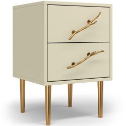 Тумба Арт Колор matte Стайл Голд Серый шелк матовый