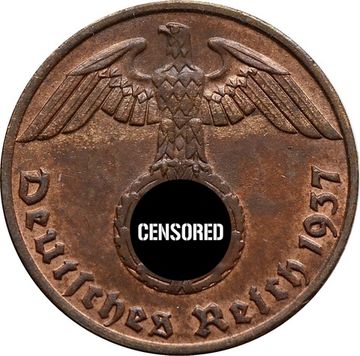 1 рейхспфенниг 1937 Германия (Третий рейх) "A"