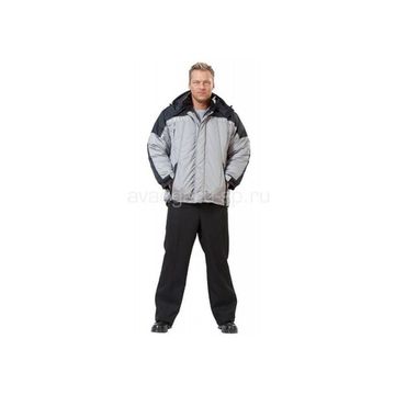 Куртка зимняя "Премьер" (серый/черный)