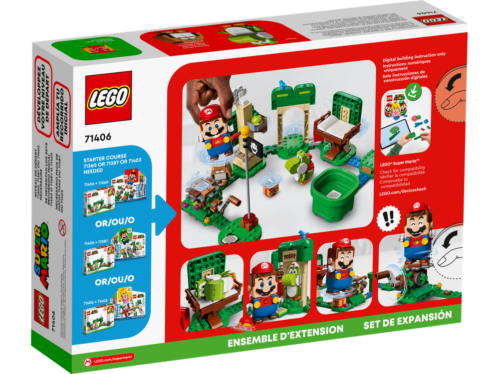 Конструктор Лего Супер Марио Подарочный домик Йоши 71406 | LEGO Super Mario Yoshi’s Gift House Expansion Set 246 дет 6+