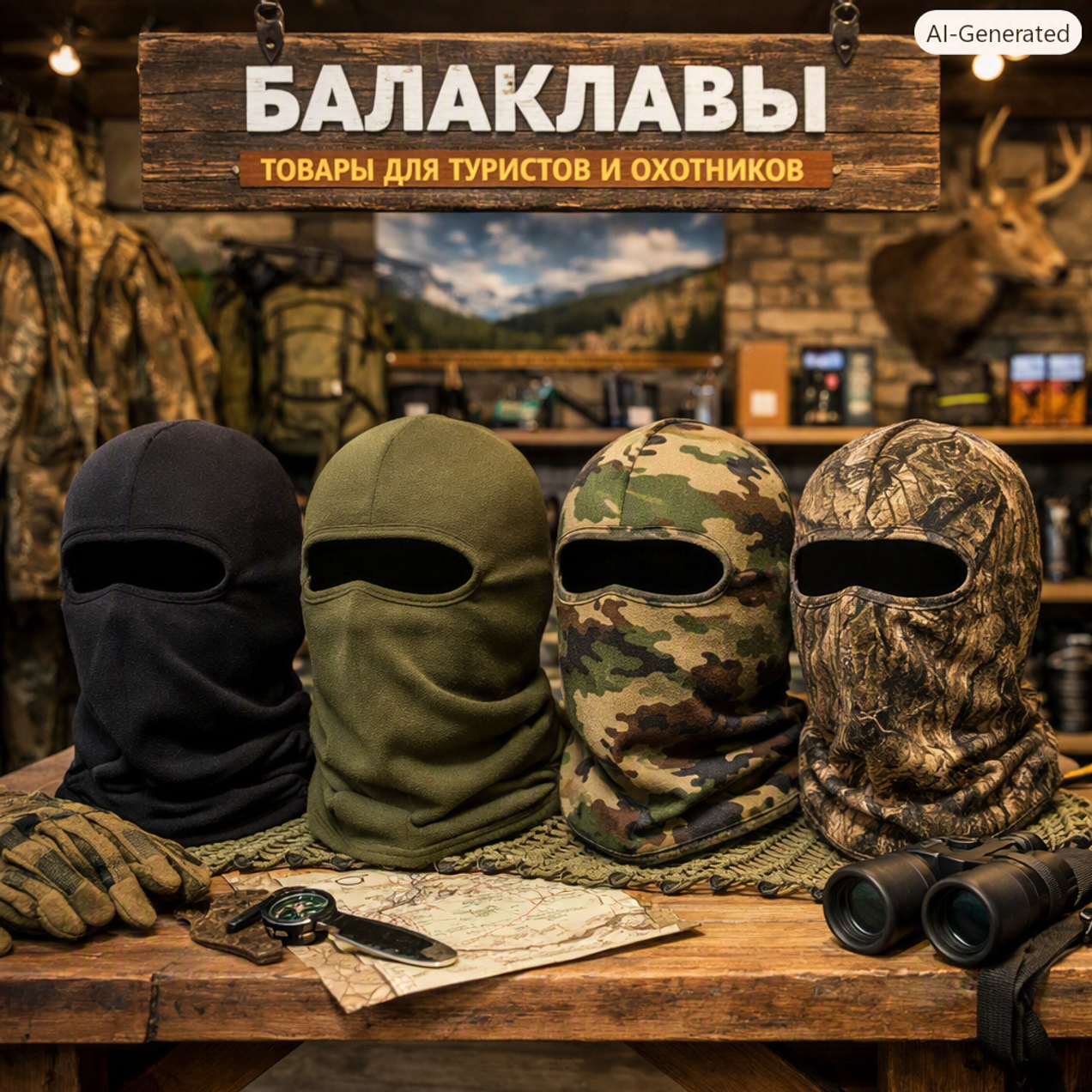 Производство головных уборов, балаклав на заказ