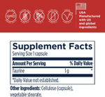 Designs For Health - Taurine capsules - 120 capsules