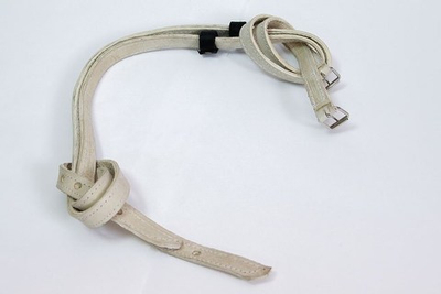 Путлище кожаная, прошита лентой