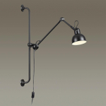 4125/1WA MODERN ODL19 681 черный Бра на кронштейне Е14 1*40W ARTA