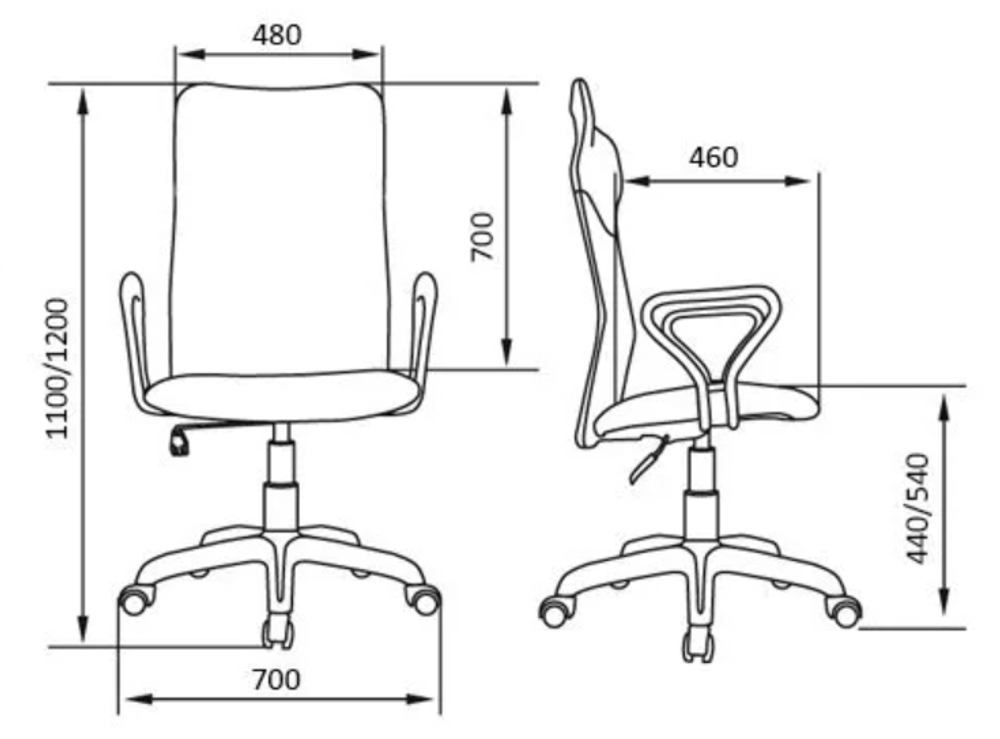 Кресло для персонала Астра А Самба эконом