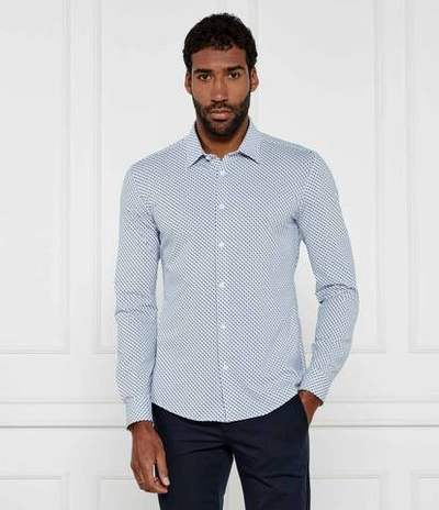 Рубашка P-ROAN-kent-C1-233 BOSS BLACK - голубой(50535377)
