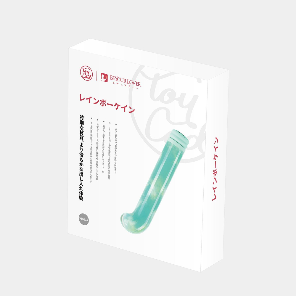 Зеленый компактный вибратор из стекла Magic Cane - 12 см. (Цвет: зеленый)