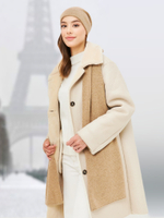 Шапка LACE удлиненная одинарная,с руликом с содержанием кашемира