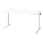Письменный стол с регулировкой по высоте - IKEA MITTZON/МИТТЗОН ИКЕА, 160х80х65-85 см, белый