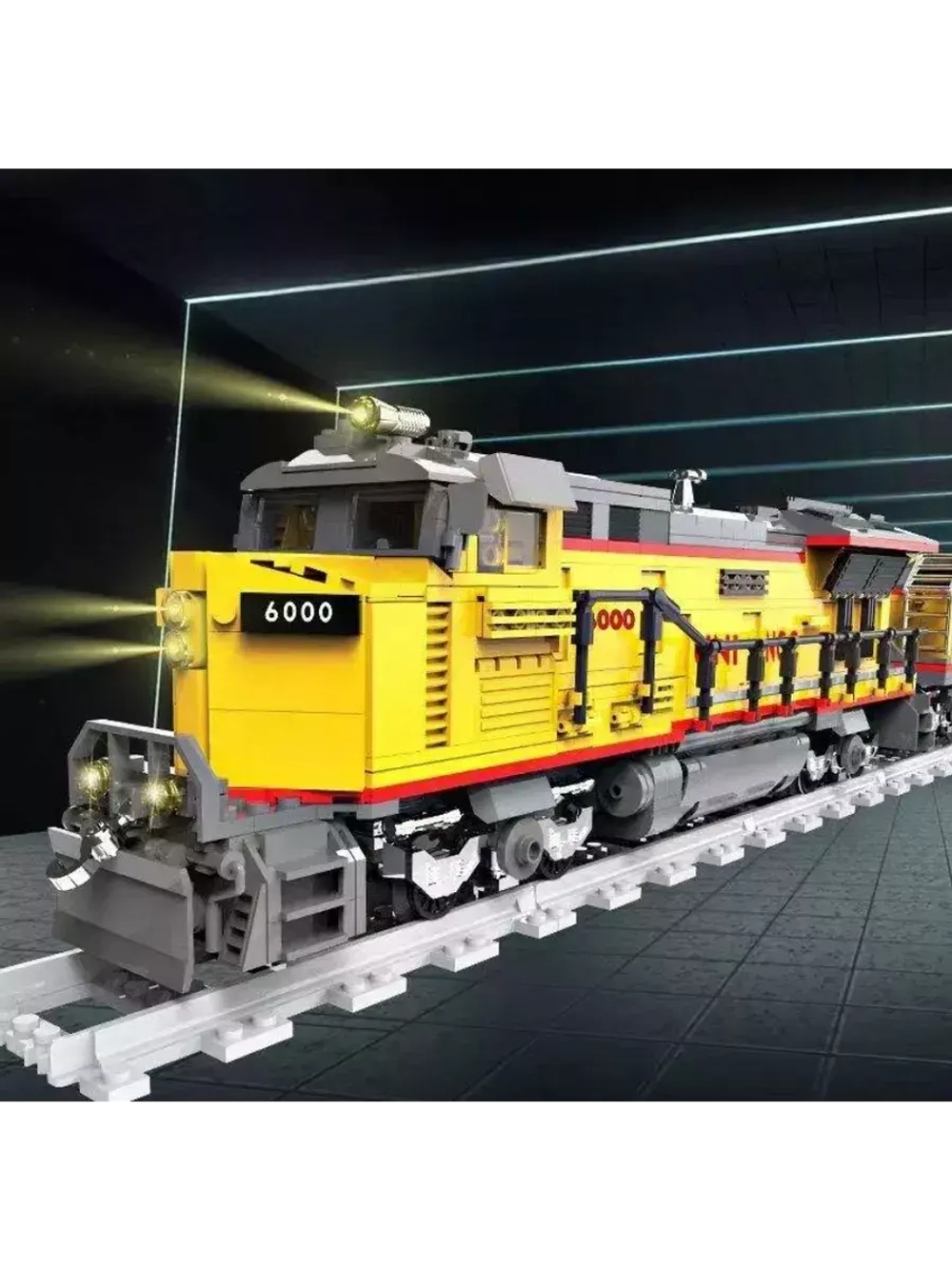 Конструктор Железная дорога локомотив AC6000CW 1162 детали