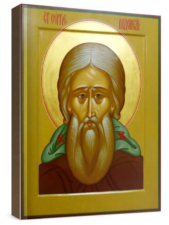 Сергий Радонежский (рукописная икона)