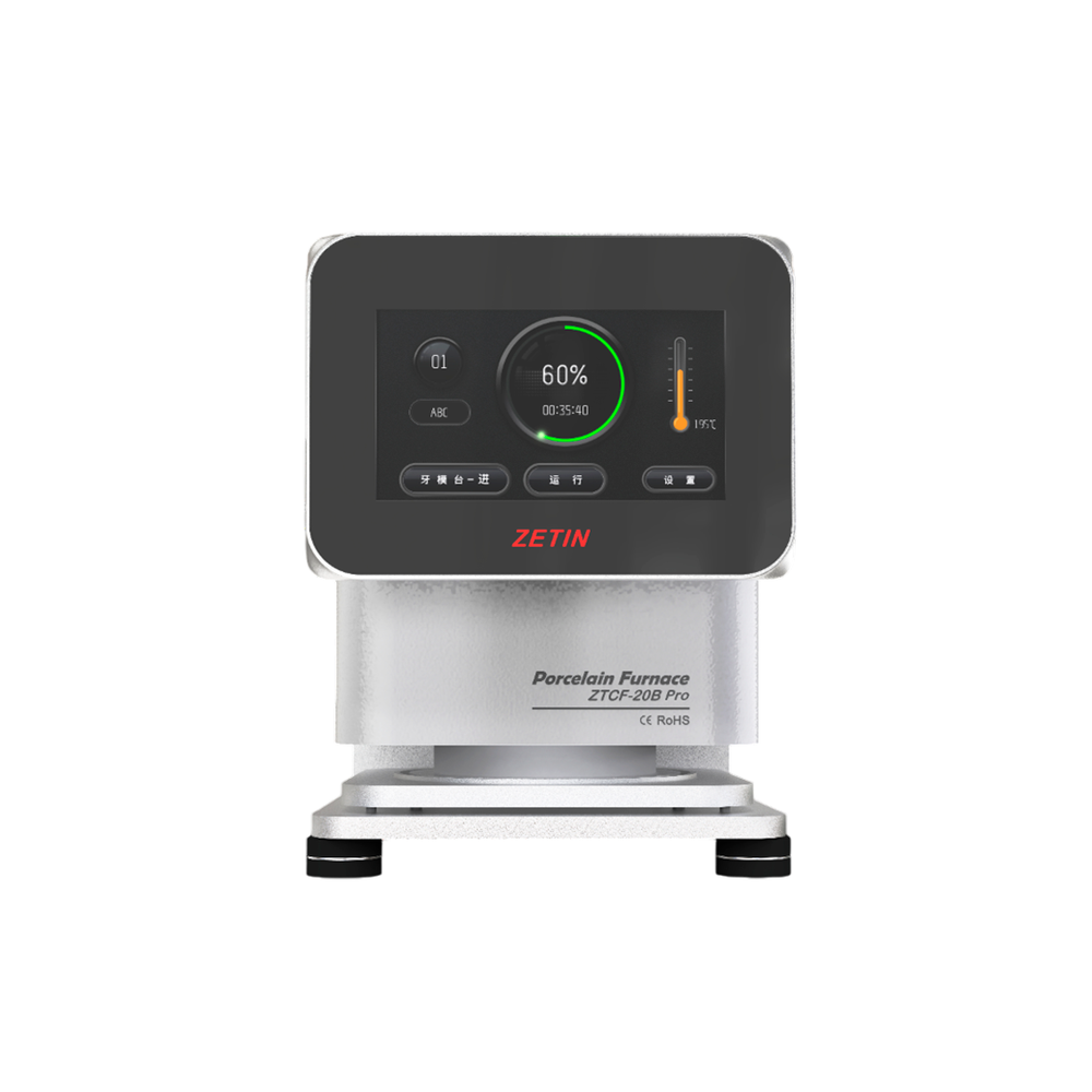 Компактная печь для обжига керамики с вакуумным насосом Zetin ZTCF-20B Pro