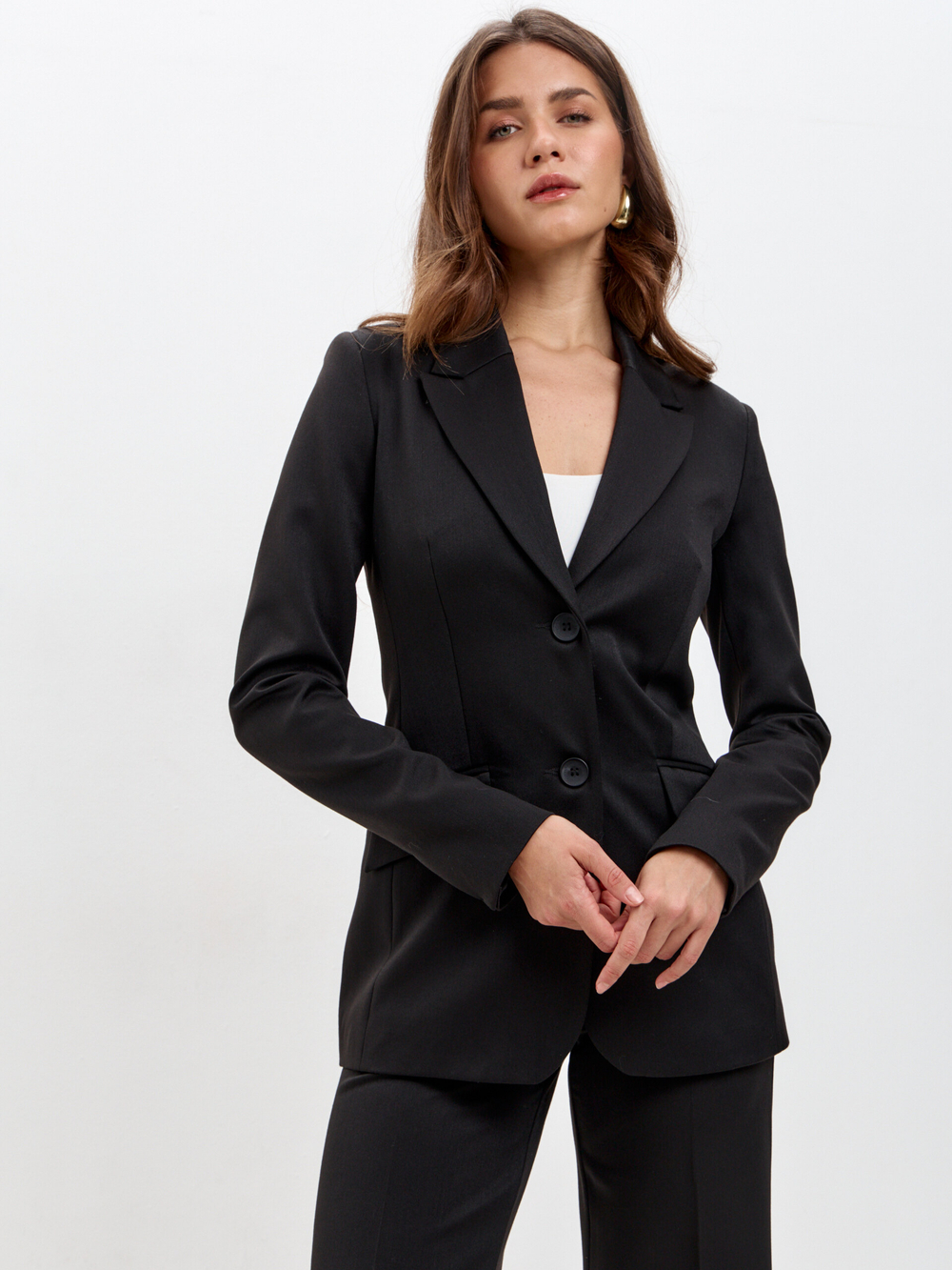 Черный жакет Burns