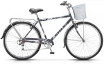 Городской велосипед STELS Navigator 350 Gent 28" 7 скор. (корзинка) Черный