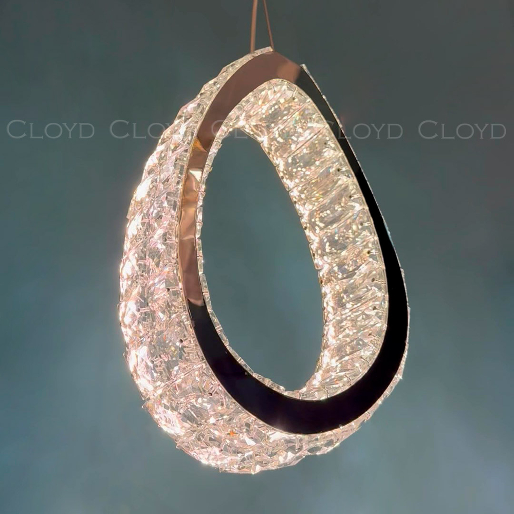 Подвесной светильник Cloyd INEZ P1 / выс. 32 см - хром (арт.11566)