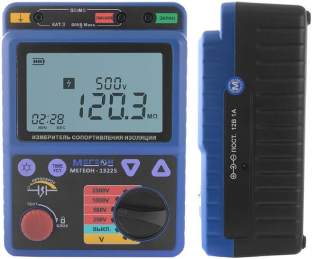 Измеритель сопротивления изоляции МЕГЕОН 13225