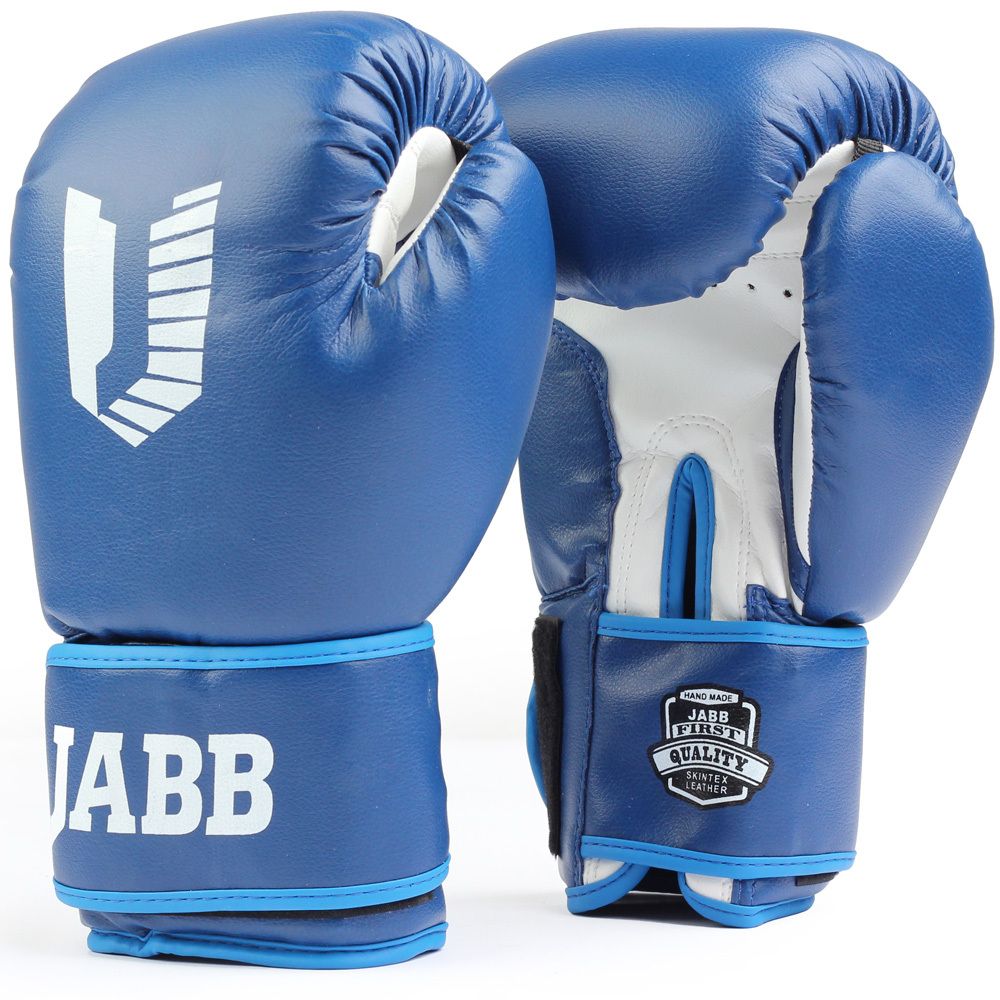 Перчатки бокс.(иск.кожа) Jabb JE-4068/Basic Star синий 12ун.