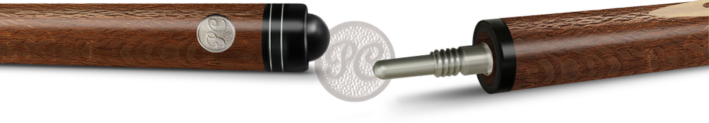 10-6-У Кий Классик 13 запильный с удлинителем 2 РС, лайсвуд/граб