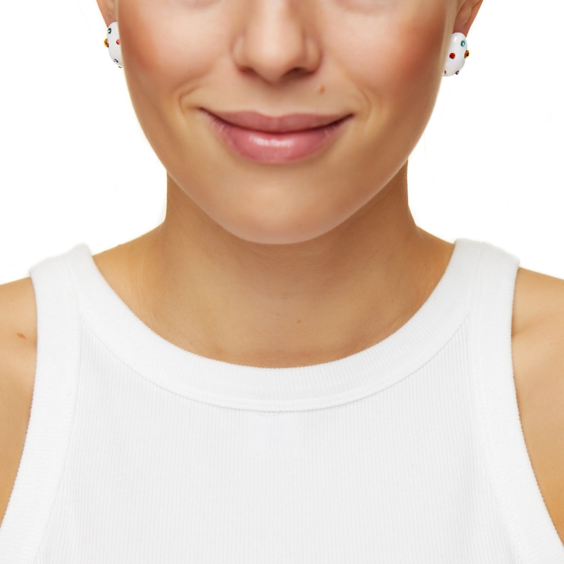 Серьги Радужные Бобы