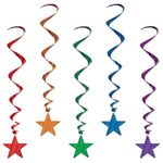 Декоративные спирали «Звезда. Радуга», 46-60 см, 30 шт