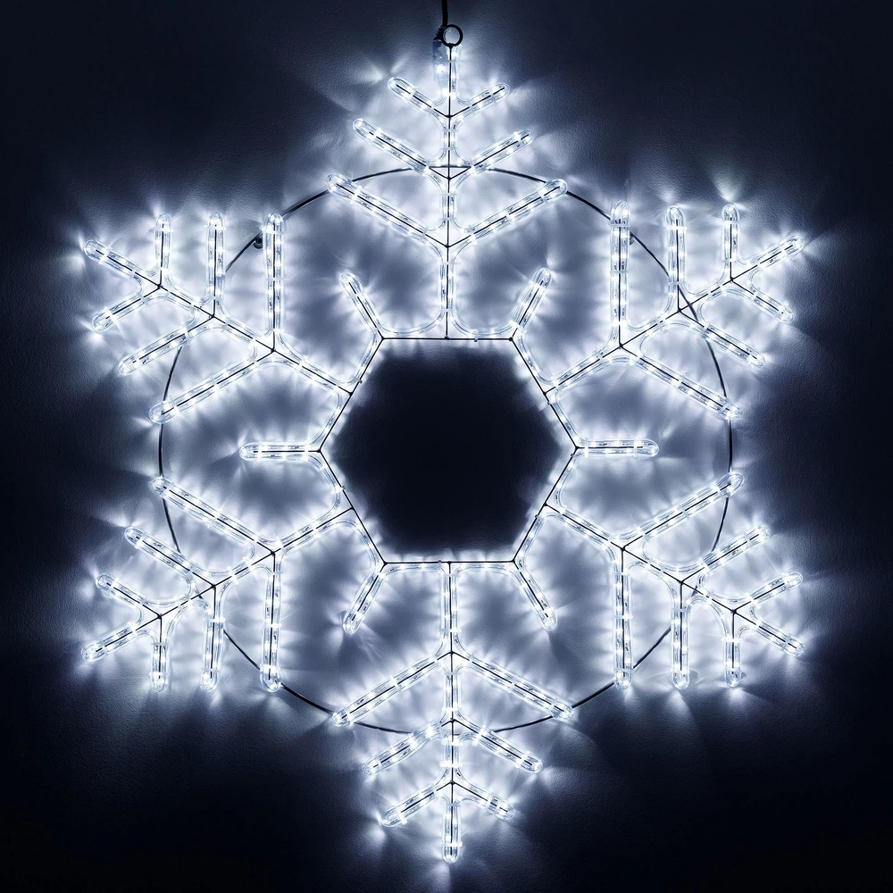 Светодиодное украшение ARD-SNOWFLAKE-M10-1000x900-504LED White Ardecoled 034258