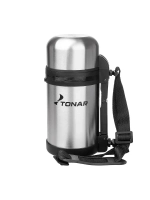 Термос (HS.TM-010) 1000ML (пласт.чашка, скл.ручка, ремень)