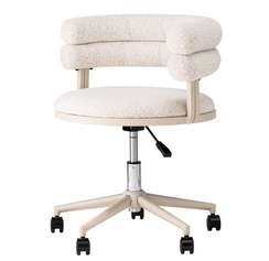 Стул офисный Castor, бежевое букле, бежевый ножки