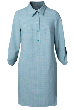 Платье-рубашка 1976ЛПБ, клетка #259Клк241976ЛПБ