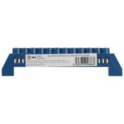 Шина ЭРА NO-224-60 N ноль в изоляторе ШНИ-6х9-12-Д-синий