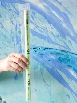 Проволока длинная японская формат U в зеленой упаковке № 28 Белая, длина 72 см согнута пополам, 100 штук.