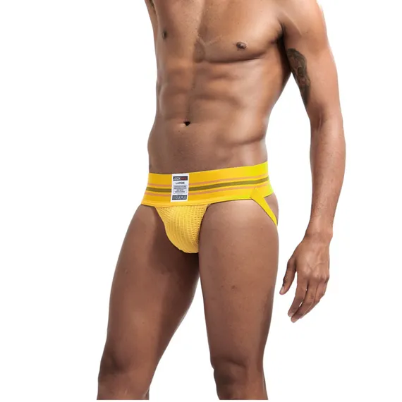 Мужские трусы джоки желтые JOCKMAIL JM4021-13