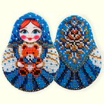  Матрешка с мишкой