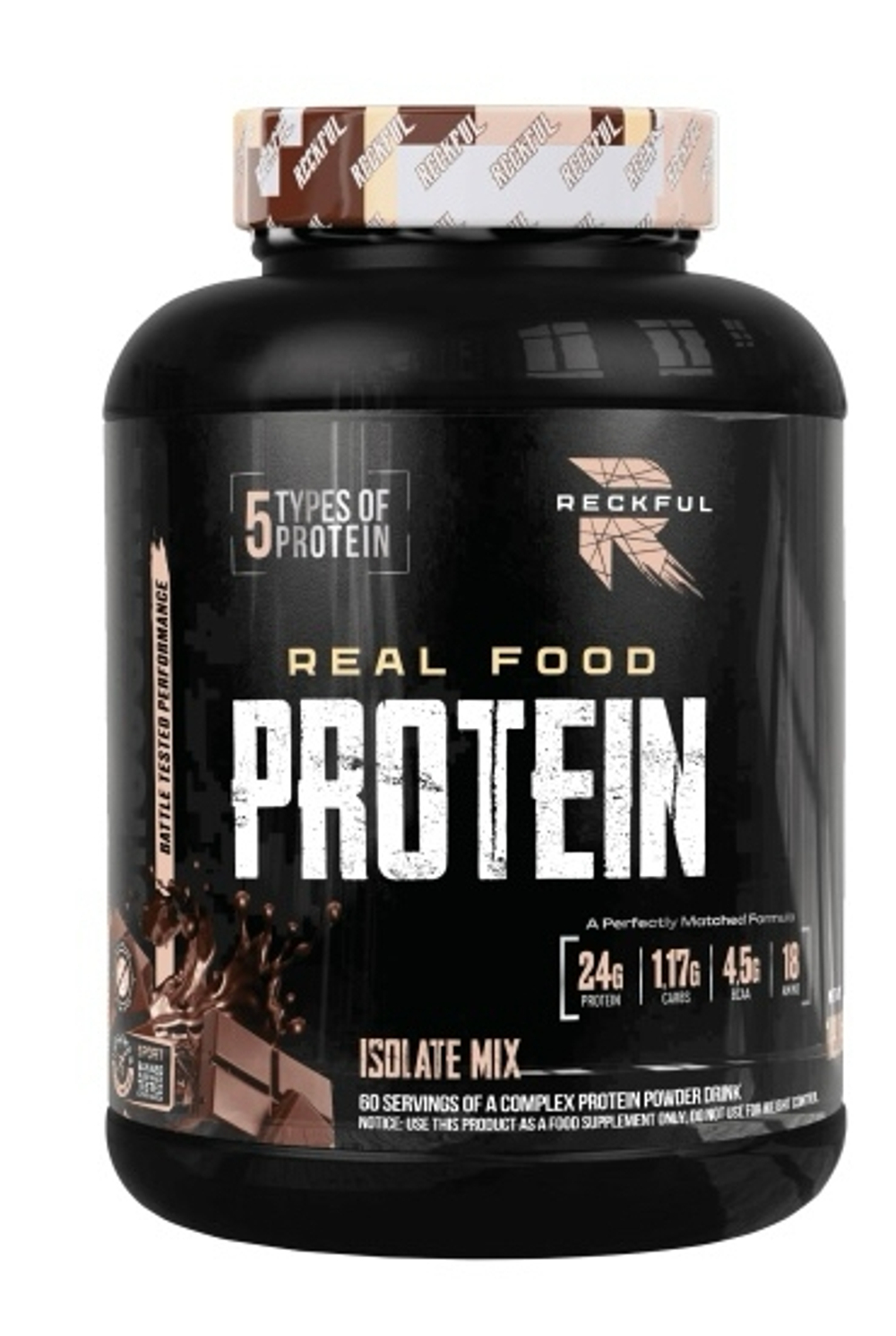 Reckful Real Food Protein Isolate-mix NO lactose (1800 гр.)