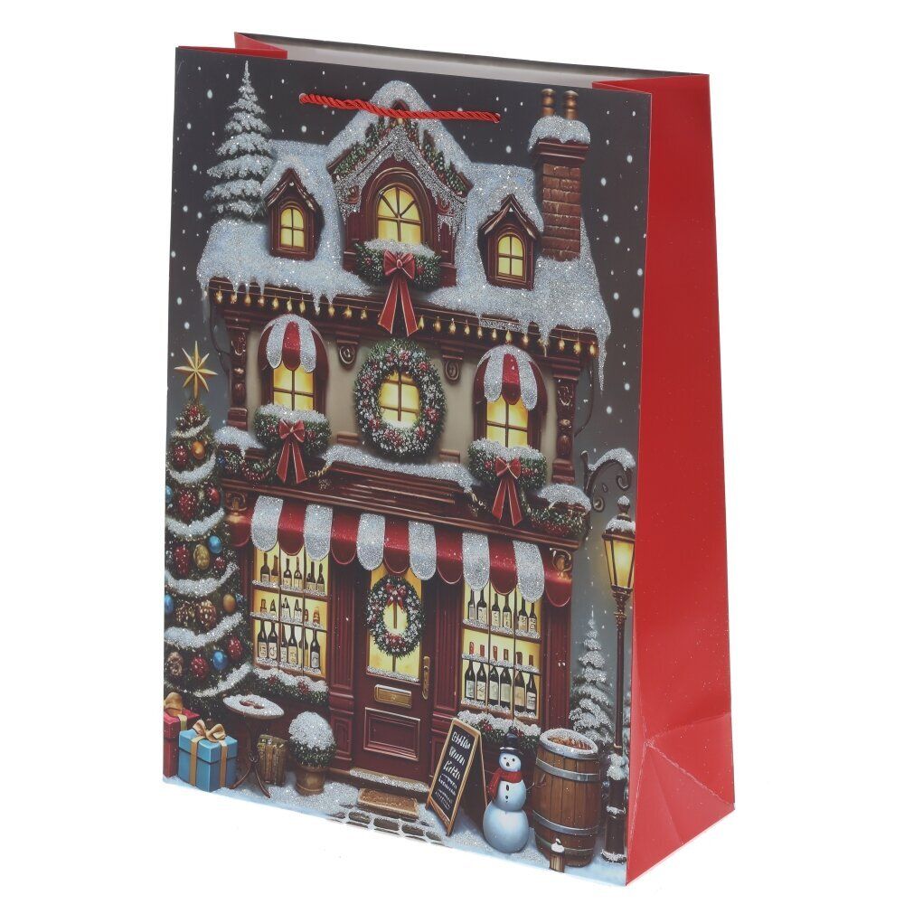 GAEM Пакет подарочный (бумага 210г/м2, блок 12шт), L18 W8,5 H23 см, 4в.