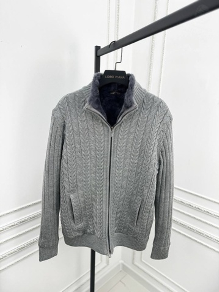 Кардиган с мехом Loro Piana