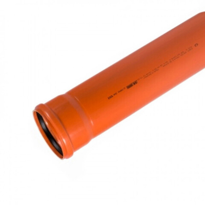 Труба фановая D110- 2,0м РЫЖАЯ наружная канализ.Ostendoorf