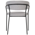 Стул Turin серый с чёрными ножками
