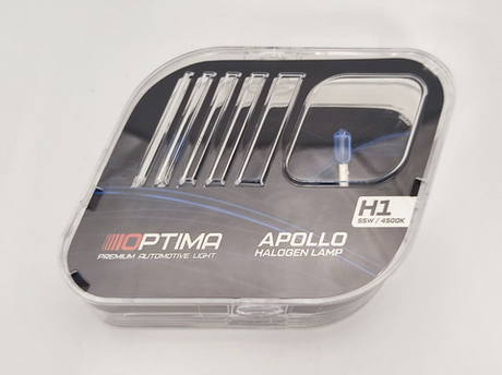Галогенные лампы Optima Apollo H1 White 4500K, комплект 2 лампы