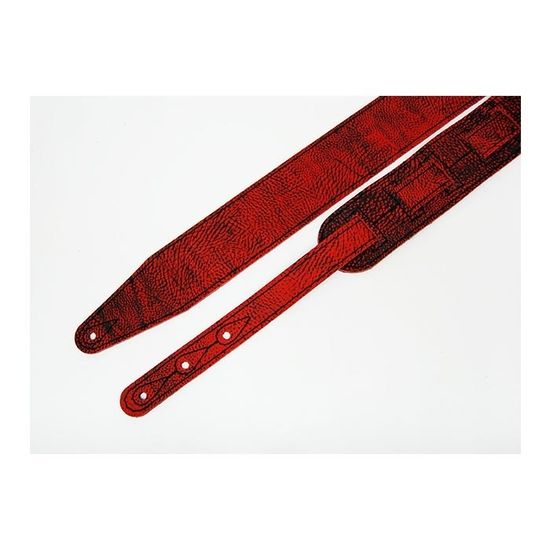 FL60031L21L Leather 21 Ремень для гитары, кожаный, лава, Fidel