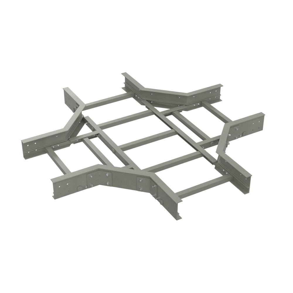 Ответвитель X-образный горизонтальный 150x100, стеклопластик