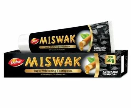 Зубная паста MISWAK ACTIVATED CHARCOAL, ТМ DABUR