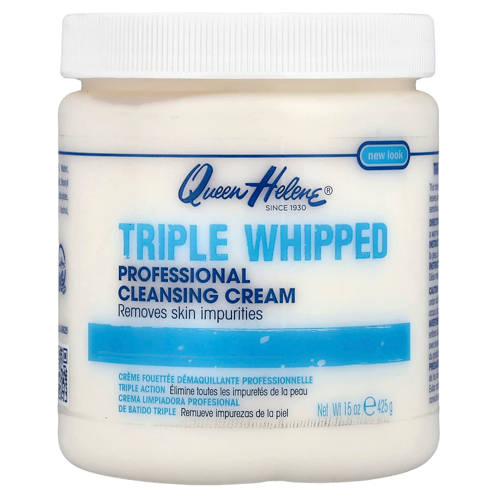 Queen Helene, Triple Whipped, профессиональный очищающий крем, 425 г (15 унций)